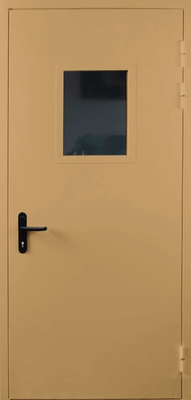 Однопольная дверь со стеклом EI 60 (RAL 1024)