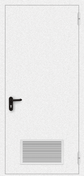 Однопольная дверь с вентиляцией (порошок / белая)