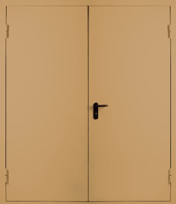 Двупольная противопожарная дверь EI 60 (RAL 8000)