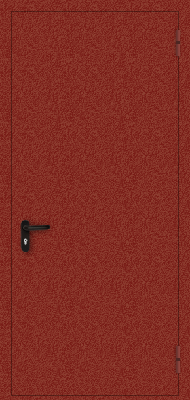 Однопольная противопожарная дверь (красная)