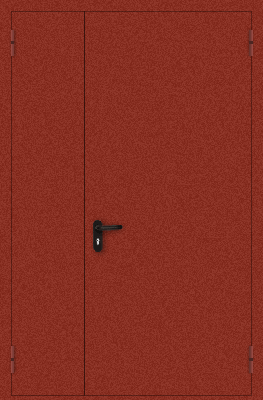 Полуторапольная противопожарная дверь (красная)