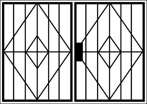Распашная решетка на окно OS-003